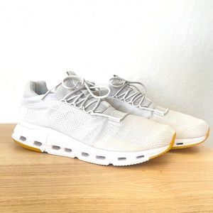 On Running OnCloud Cloudnovas Mens 10.5 Shoe CLOUDTEC Undyed White Sneaker